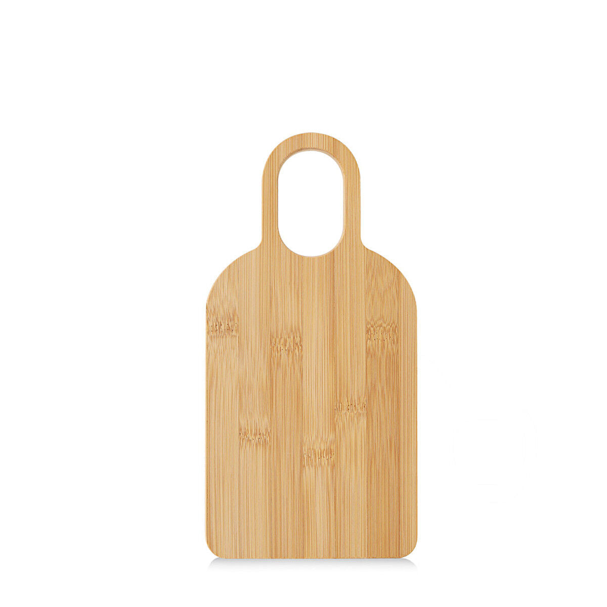ZELLER 25720 Schneide-/ Servierbrett aus Bambus mit Griff, ca. 30,0 x 15,0 x 1,5 cm