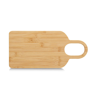 ZELLER 25721 Schneide-/ Servierbrett aus Bambus mit Griff, ca. 38,0 x 15,0 x 1,5 cm