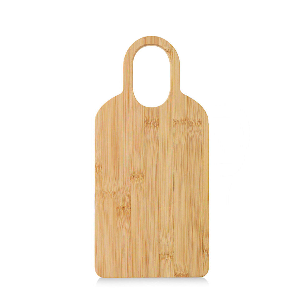 ZELLER 25721 Schneide-/ Servierbrett aus Bambus mit Griff, ca. 38,0 x 15,0 x 1,5 cm