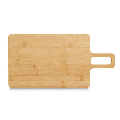 ZELLER 25723 Schneide-/ Servierbrett aus Bambus mit Griff, ca. 43,0 x 22,0 x 1,5 cm