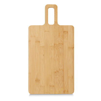 ZELLER 25723 Schneide-/ Servierbrett aus Bambus mit Griff, ca. 43,0 x 22,0 x 1,5 cm