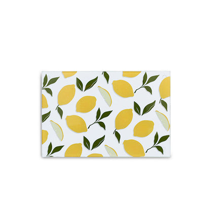 10er SET ZELLER 26336 Glasschneideplatte LEMON aus Sicherheitsglas, ca. 30 x 20 cm