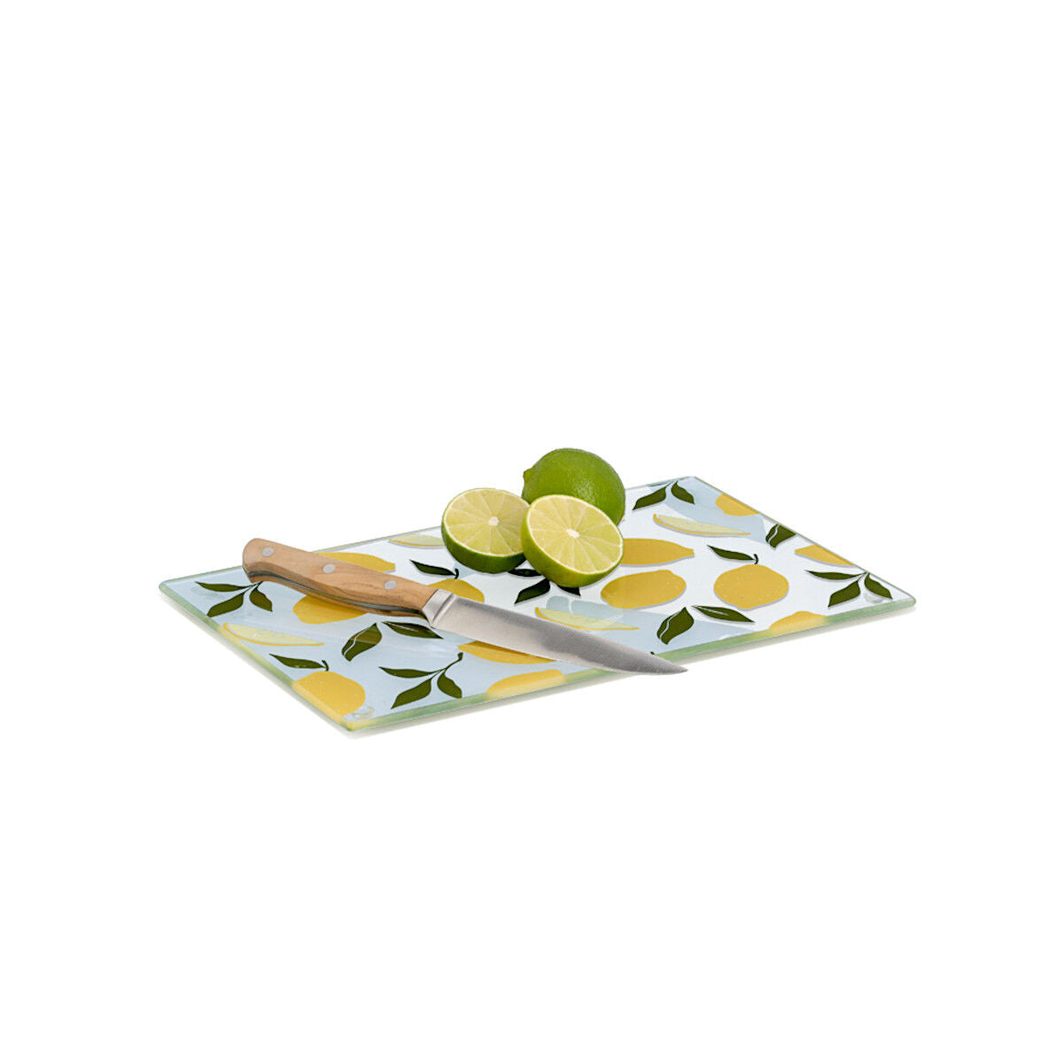 ZELLER 26336 Glasschneideplatte LEMON aus Sicherheitsglas, ca. 30 x 20 cm