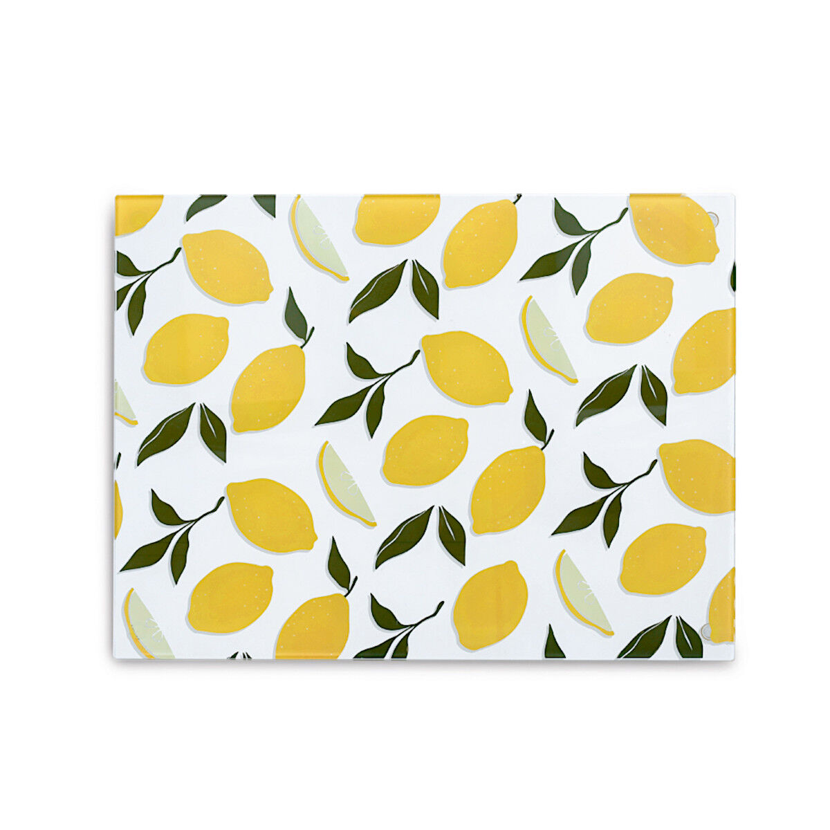 ZELLER 26337 Glasschneideplatte LEMON aus Sicherheitsglas, ca. 40 x 30 cm