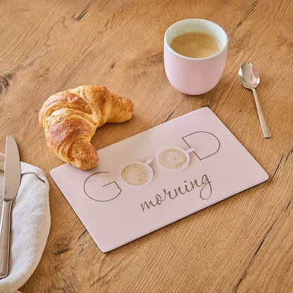 ZELLER 26480 Frühstücksbrettchen GOOD MORNING aus Melamin
