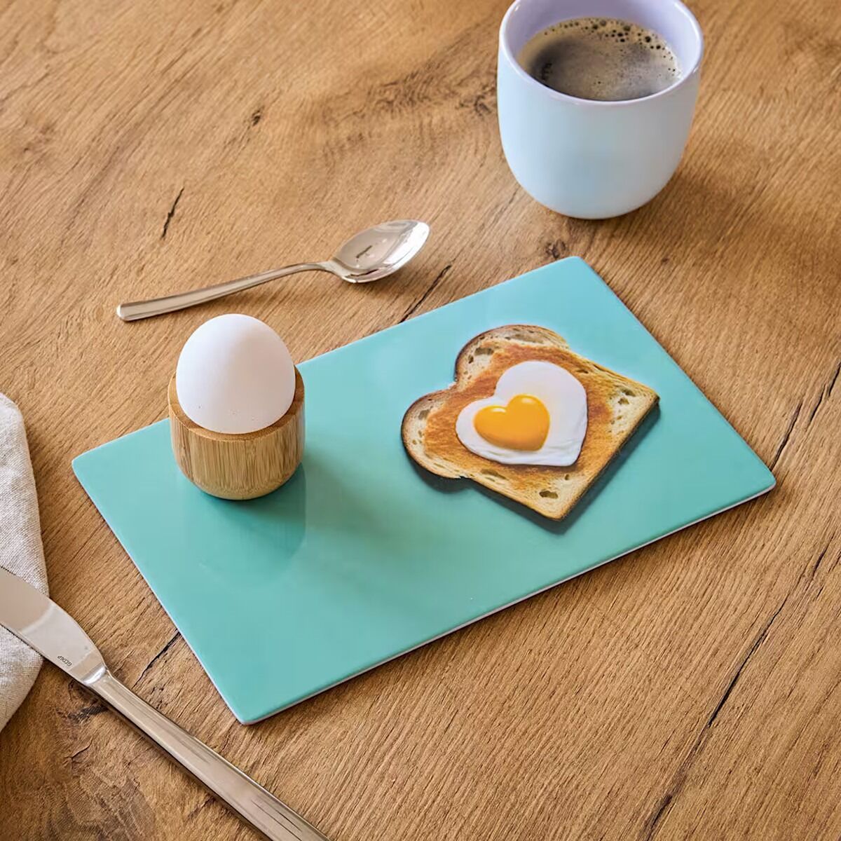 ZELLER 26482 Frühstücksbrettchen HAPPY TOAST aus Melamin