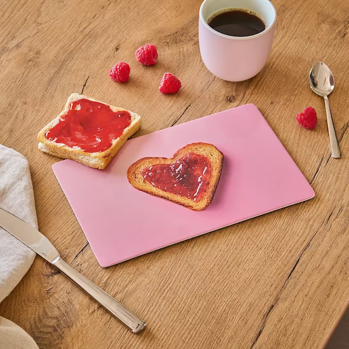 ZELLER 26483 Frühstücksbrettchen HEART aus Melamin