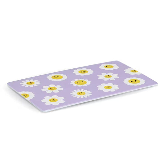 ZELLER 26485 Frühstücksbrettchen HAPPY FLOWERS aus Melamin