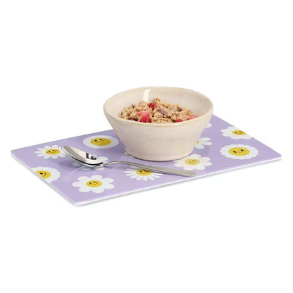 ZELLER 26485 Frühstücksbrettchen HAPPY FLOWERS aus Melamin