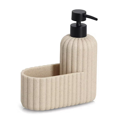 ZELLER 26496 Spülbecken-Organizer aus Polyresin, beige, ca. 17 × 8 × 19 cm