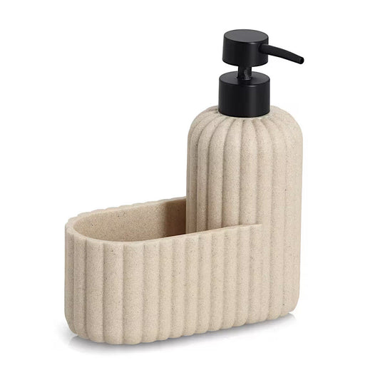 ZELLER 26496 Spülbecken-Organizer aus Polyresin, beige, ca. 17 × 8 × 19 cm