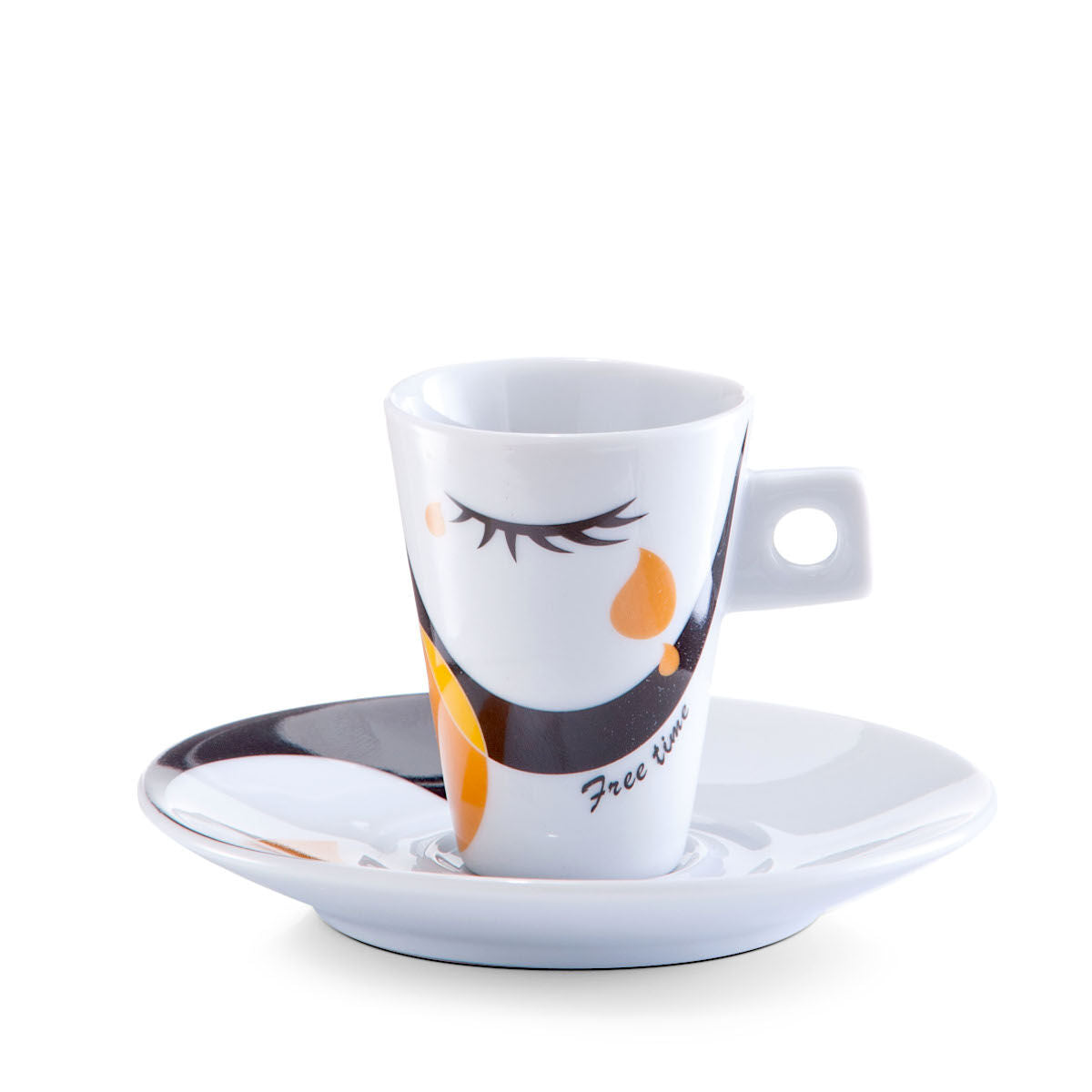 ZELLER 26505 Espresso-Set FACES, 12-tlg., Porzellan