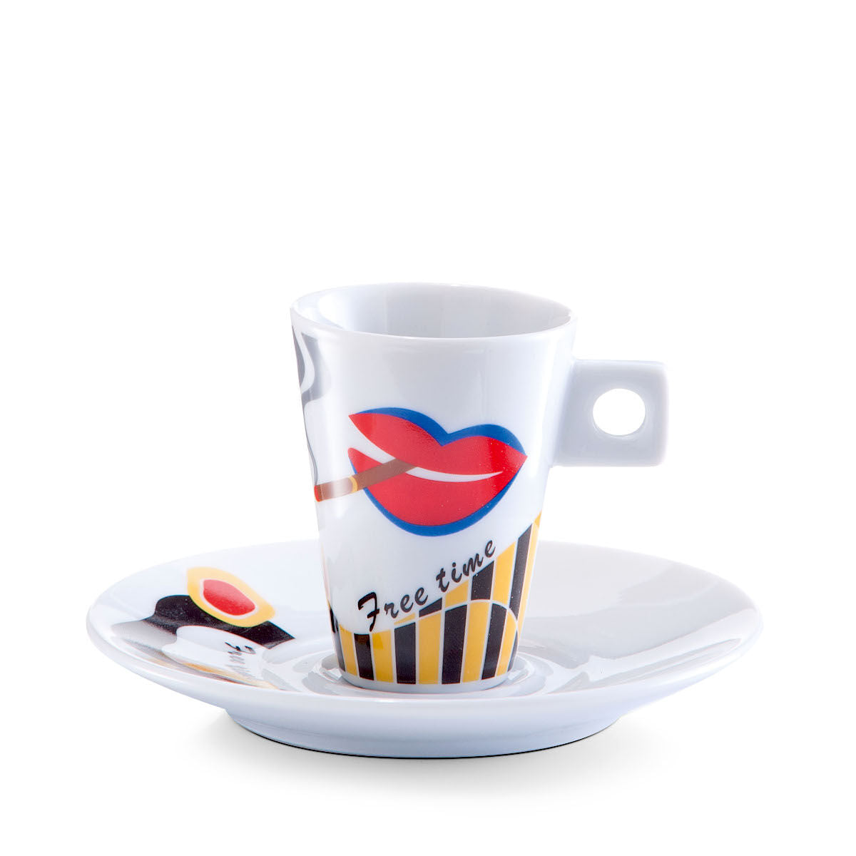 ZELLER 26505 Espresso-Set FACES, 12-tlg., Porzellan