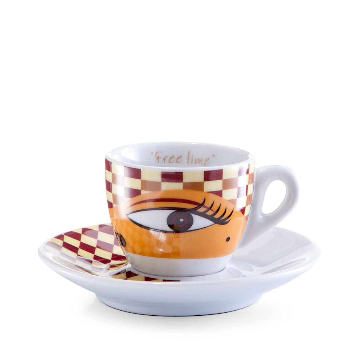 ZELLER 26510 Espresso-Set MAGIC EYES, 12-tlg., Porzellan