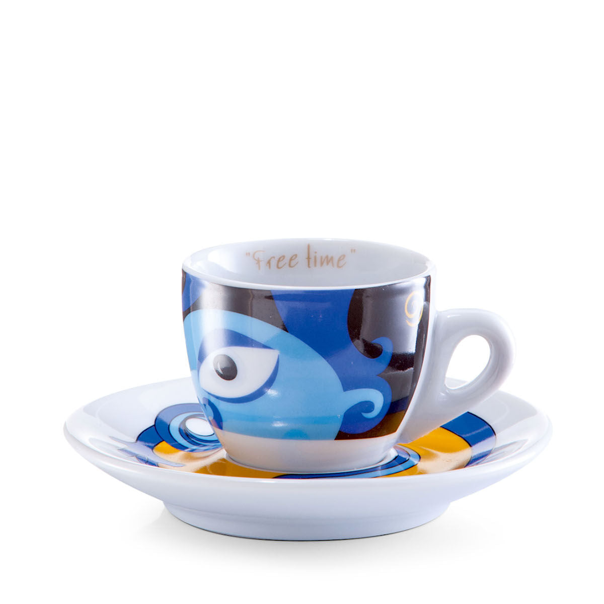 ZELLER 26510 Espresso-Set MAGIC EYES, 12-tlg., Porzellan
