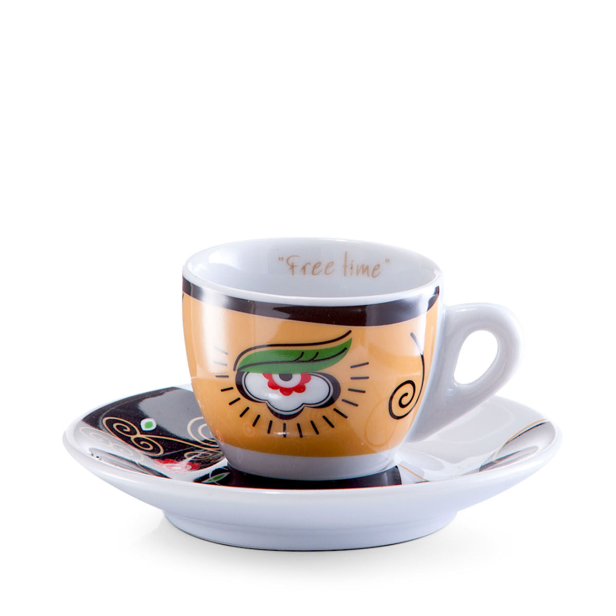 ZELLER 26510 Espresso-Set MAGIC EYES, 12-tlg., Porzellan