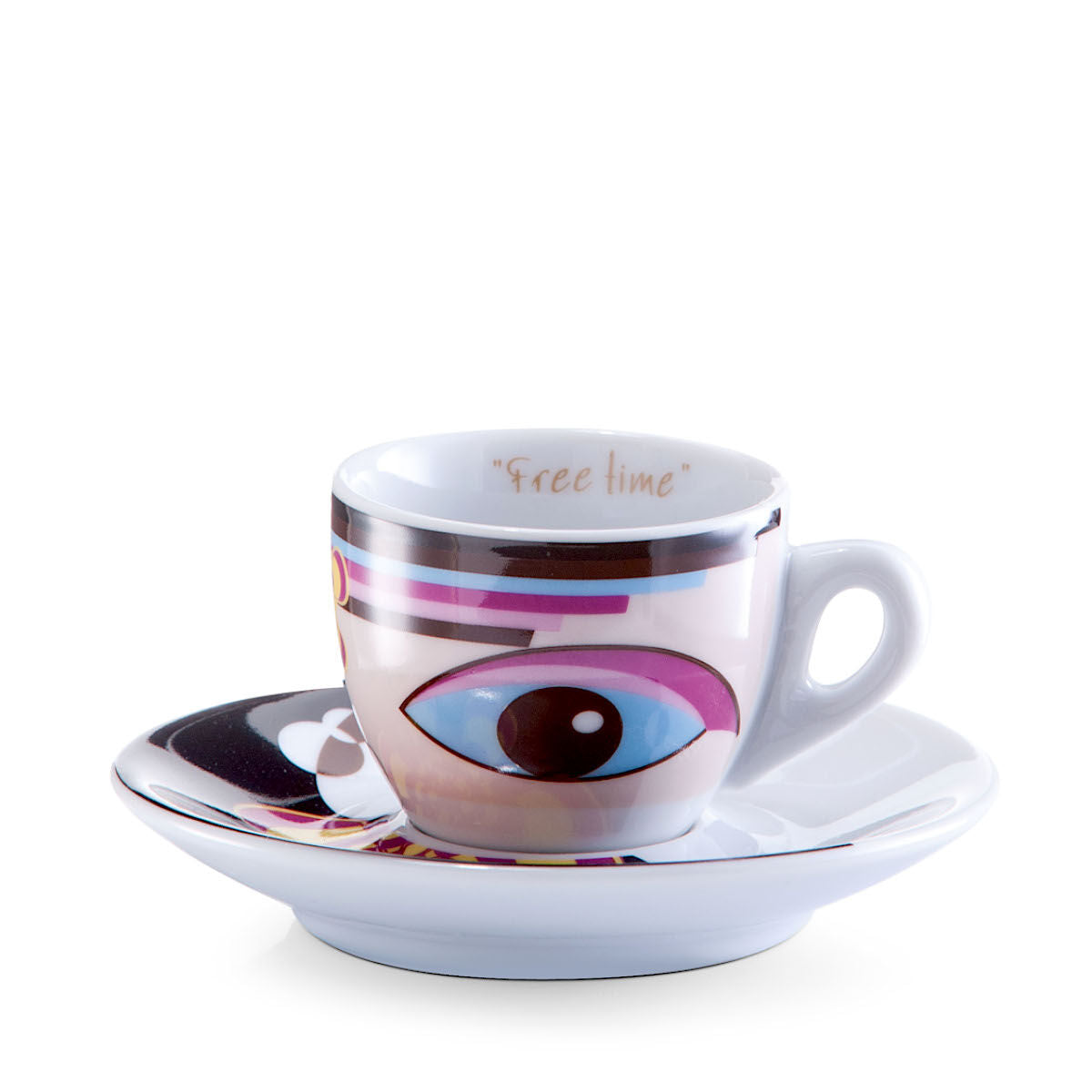 ZELLER 26510 Espresso-Set MAGIC EYES, 12-tlg., Porzellan