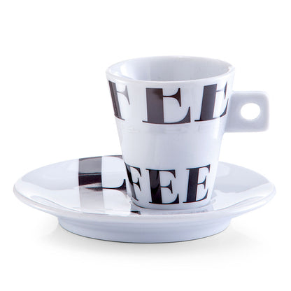 ZELLER 26540 Espresso-Set COFFEE STYLE, 8-tlg., Porzellan