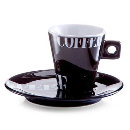 ZELLER 26540 Espresso-Set COFFEE STYLE, 8-tlg., Porzellan