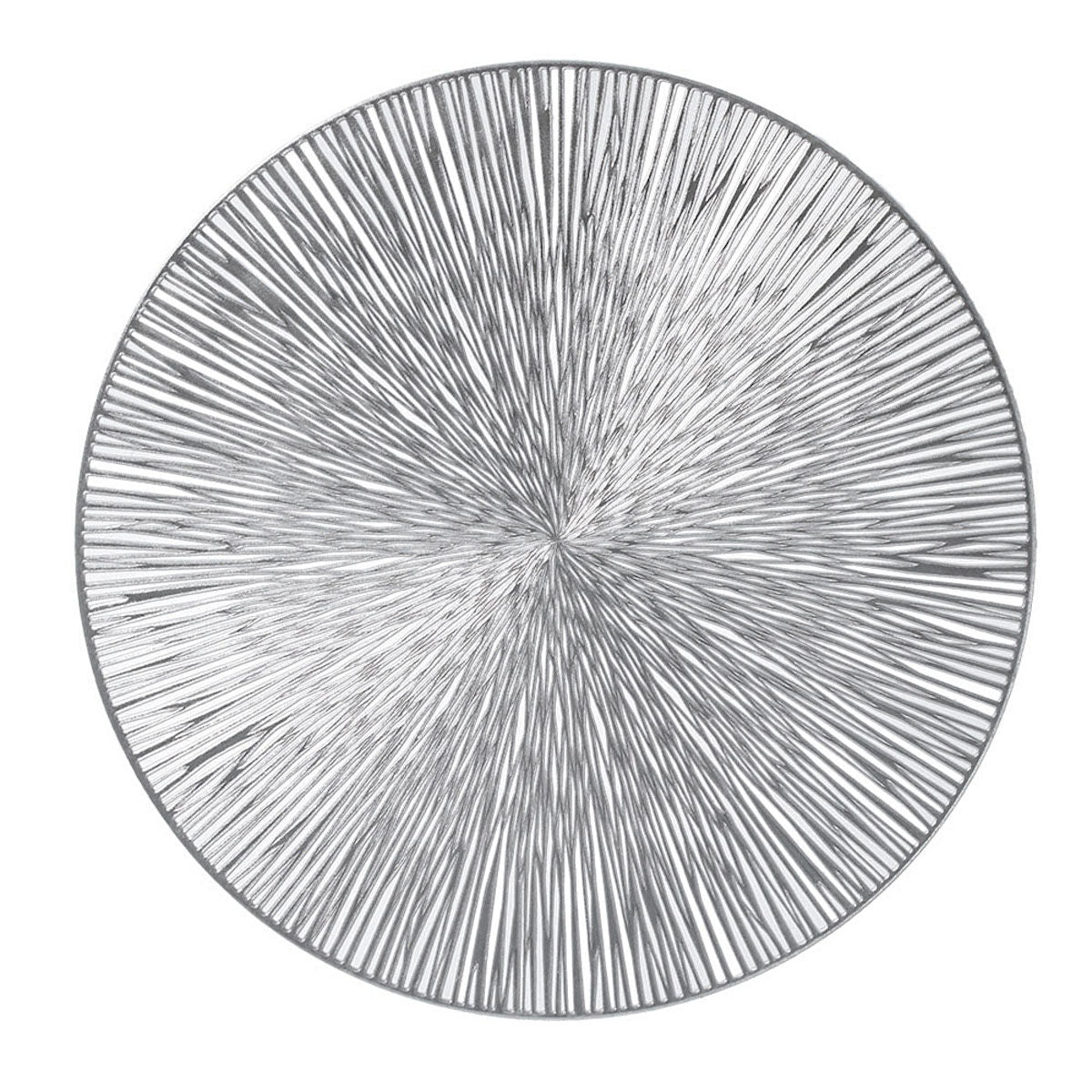 ZELLER 27123 Platzset, Kunststoff, SILBER, ca. Ø 38 cm