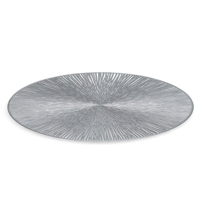 ZELLER 27123 Platzset, Kunststoff, SILBER, ca. Ø 38 cm