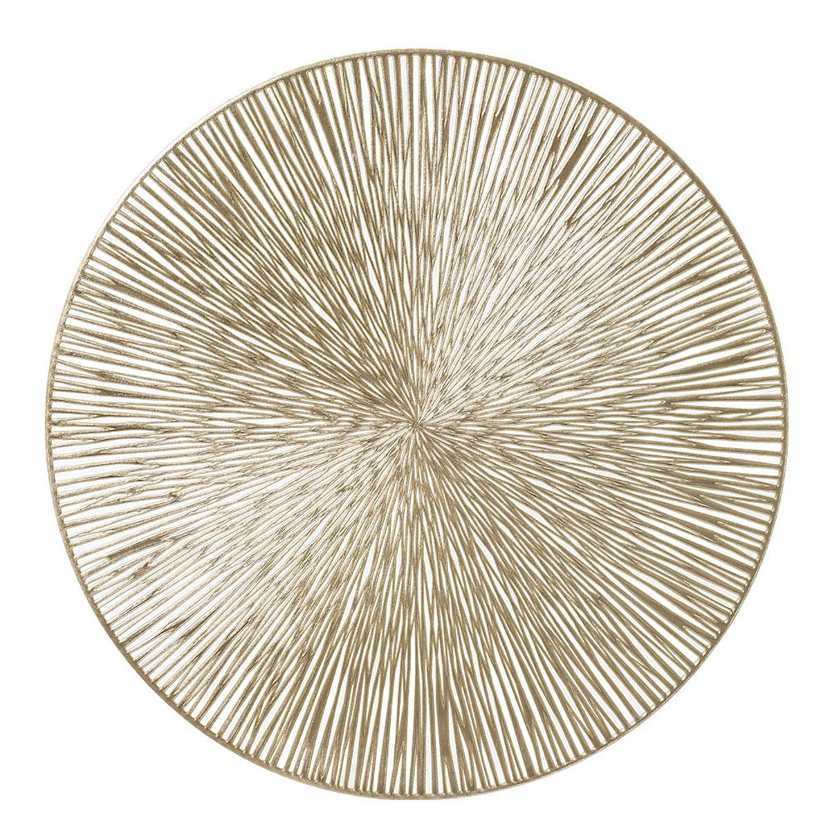 ZELLER 27124 Platzset, Kunststoff, GOLD, ca. Ø 38 cm