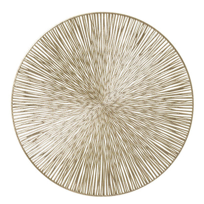 ZELLER 27124 Platzset, Kunststoff, GOLD, ca. Ø 38 cm