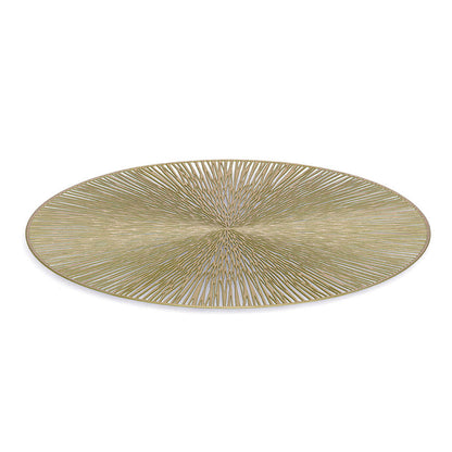 ZELLER 27124 Platzset, Kunststoff, GOLD, ca. Ø 38 cm