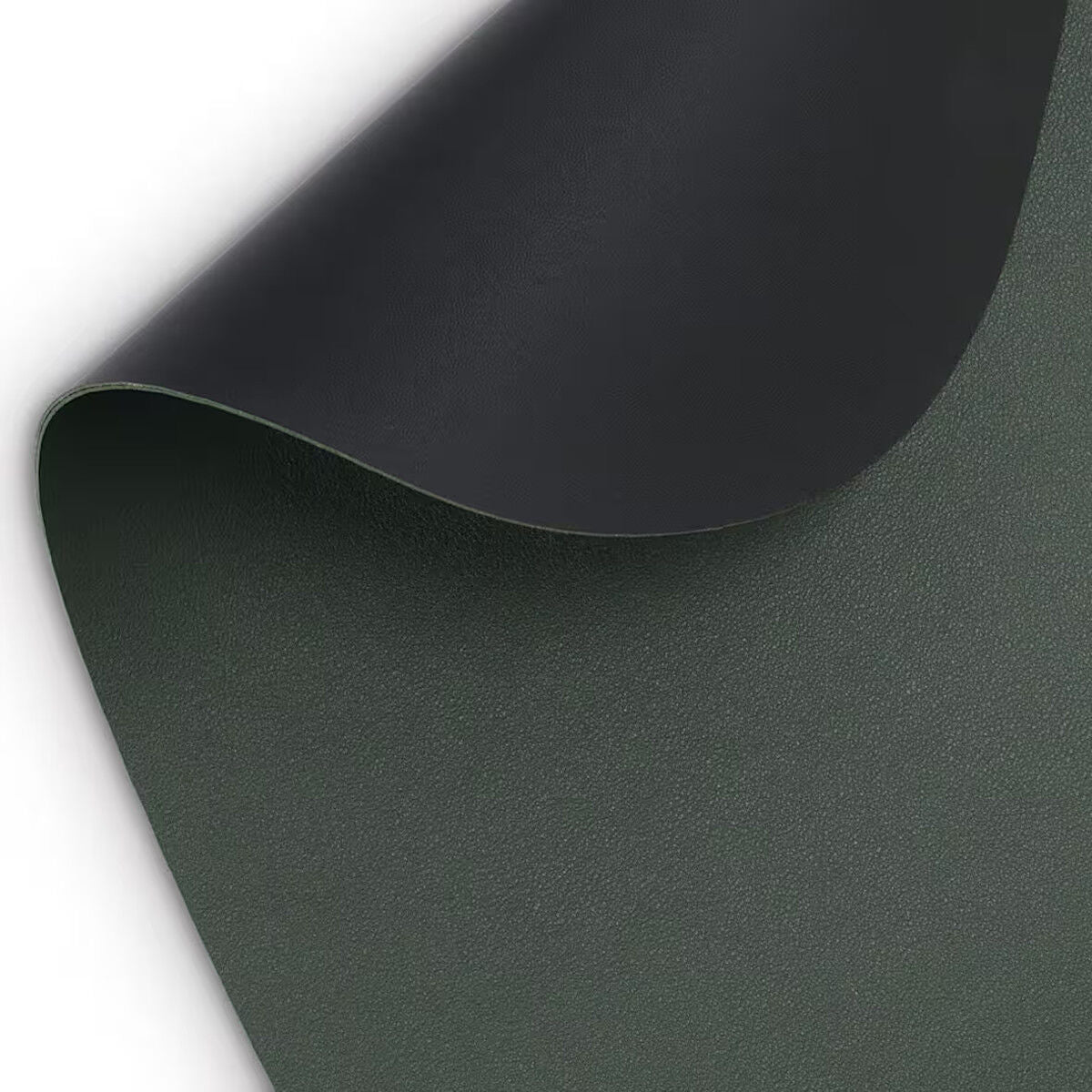 ZELLER 27150 Platzset 2 TONE, Kunstleder, schwarz/dunkelgrün, ca. 34 x 42 cm
