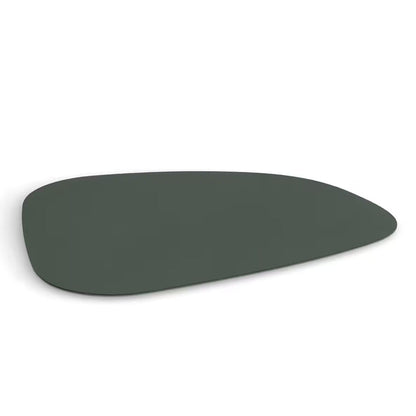 ZELLER 27150 Platzset 2 TONE, Kunstleder, schwarz/dunkelgrün, ca. 34 x 42 cm