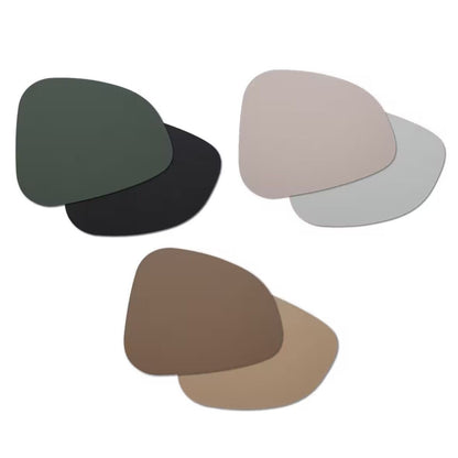 ZELLER 27152 Platzset 2 TONE, Kunstleder, beige/braun, ca. 34 x 42 cm