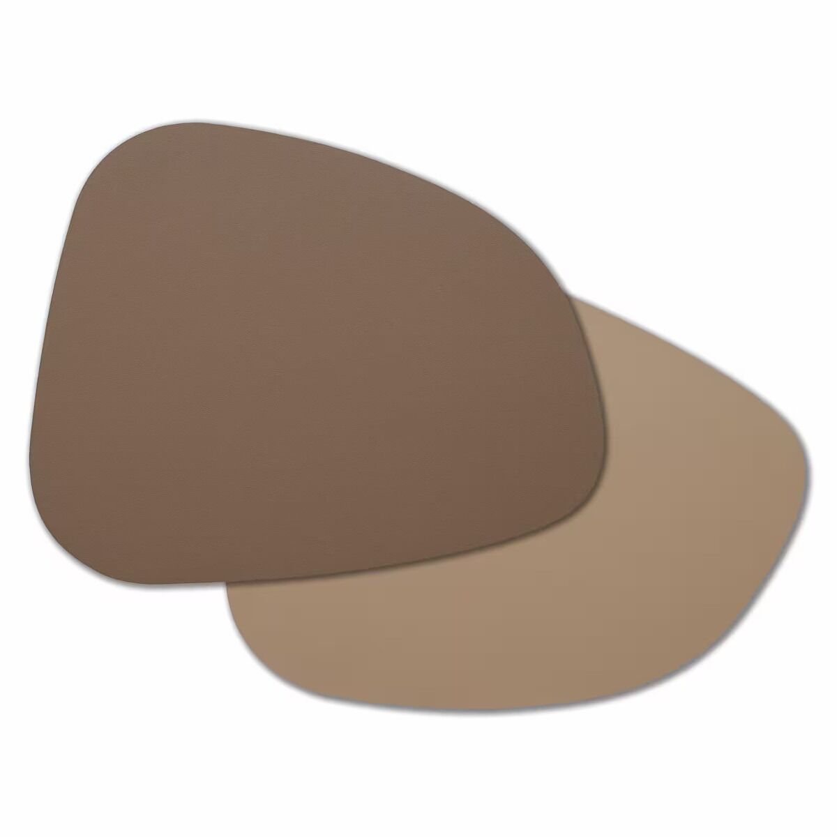 ZELLER 27152 Platzset 2 TONE, Kunstleder, beige/braun, ca. 34 x 42 cm