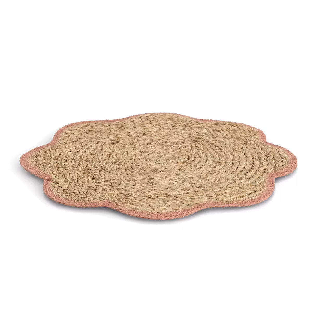 ZELLER 27159 Platzset aus Grasgeflecht, altrosa, ca. Ø 38,5 cm