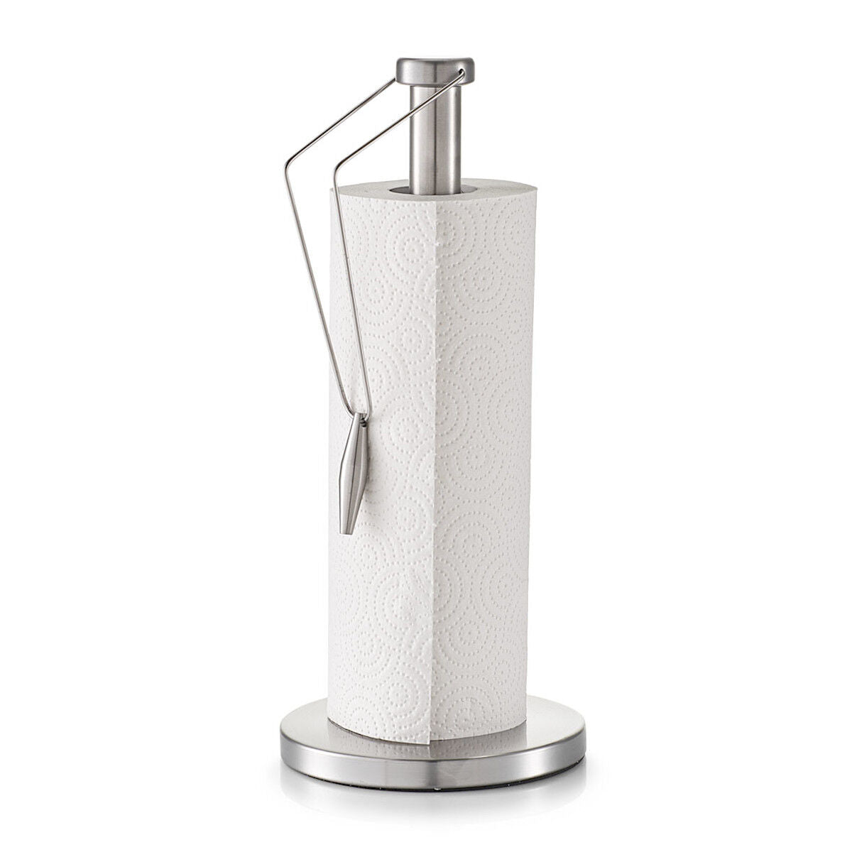 ZELLER Küchenrollenhalter 27236 Edelstahl, ca. Ø 15 x 33,5 cm