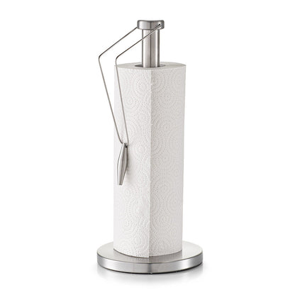 ZELLER Küchenrollenhalter 27236 Edelstahl, ca. Ø 15 x 33,5 cm