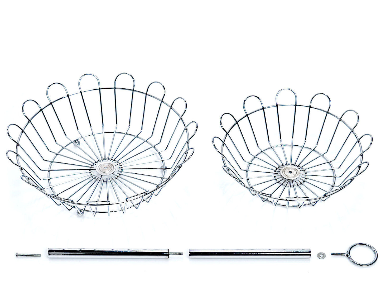 ZELLER Obst-Etagere 27302 Metall, verchromt, ca. Ø 26 x 29 cm