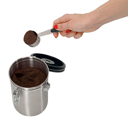 ZELLER 27367 Kaffeedose mit Löffel 1700 ml, Edelstahl/Kunststoff, Ø 12 x 19 cm