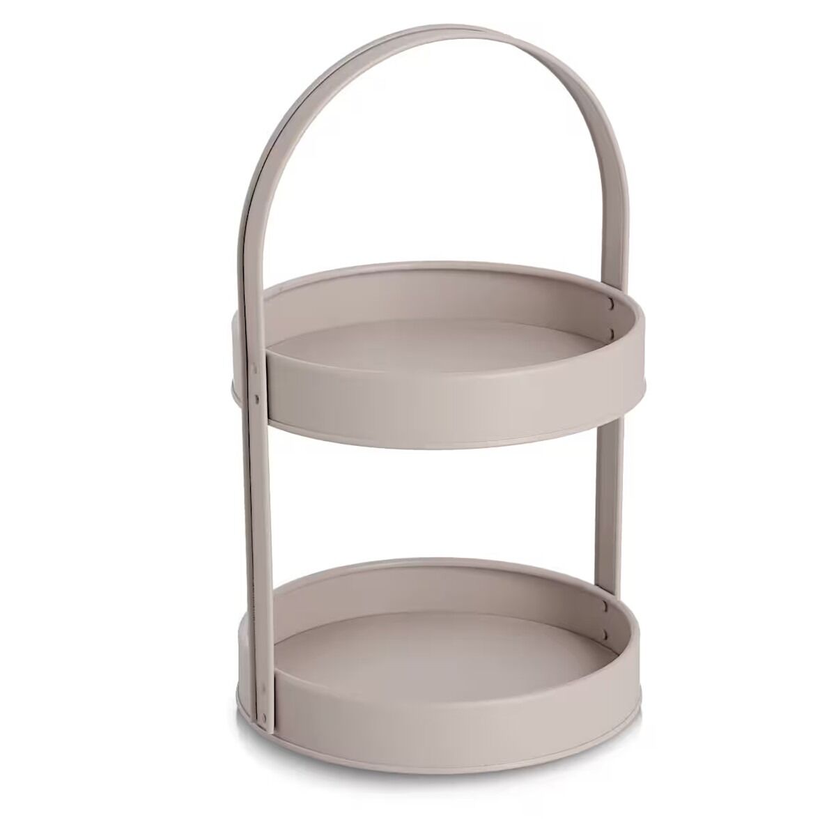 ZELLER Etagere 27375 aus Metall, greige ca. 20,5 x 19,5 x 33 cm
