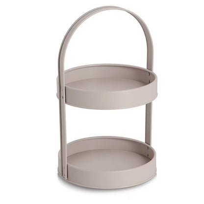 ZELLER Etagere 27375 aus Metall, greige ca. 20,5 x 19,5 x 33 cm