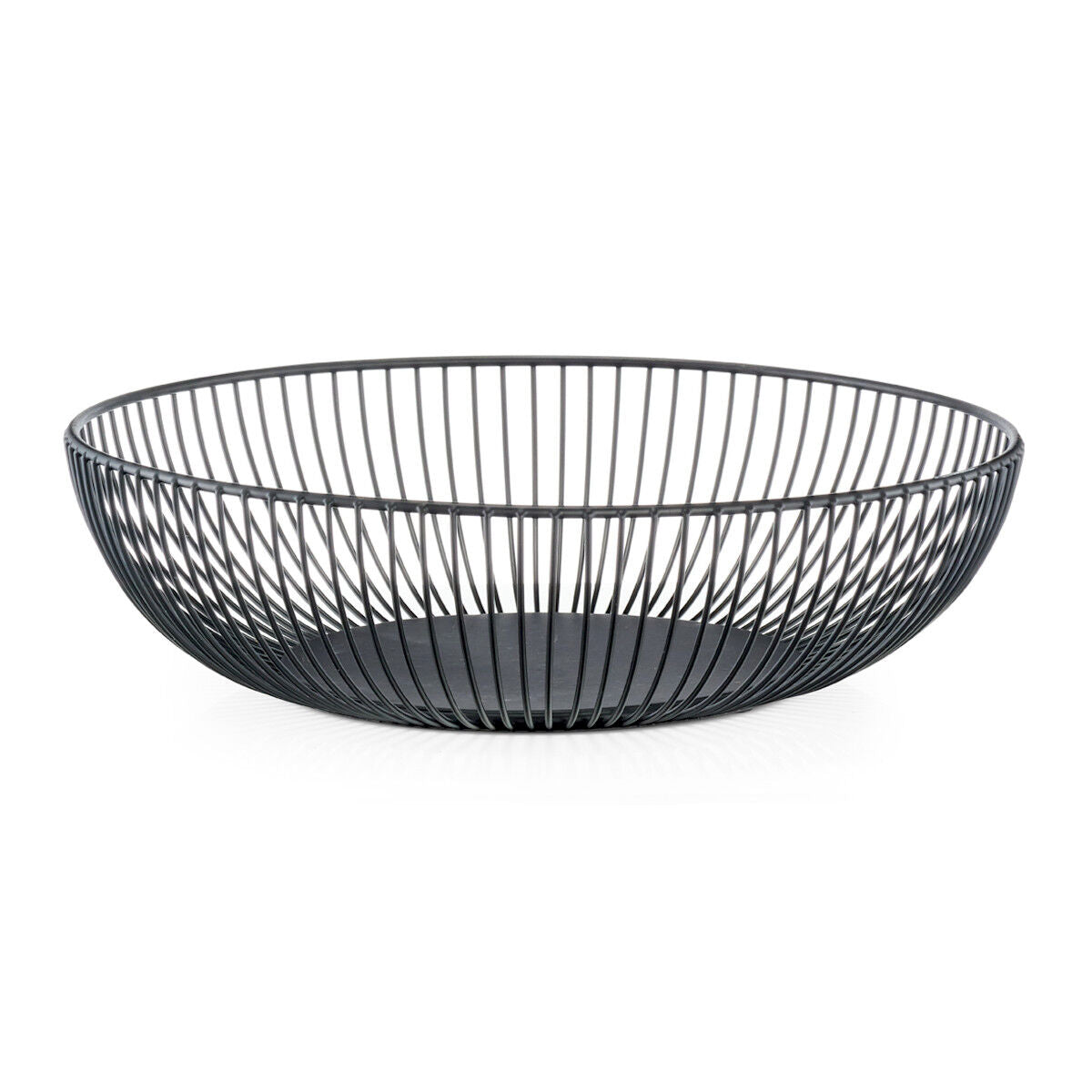 ZELLER Obstkorb 27382 Metall, schwarz, ca. Ø 28,0 x 8,0 cm