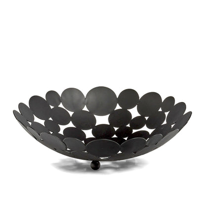 ZELLER 27412 Obstkorb Metall, schwarz, ca. Ø 29 x 8,5 cm