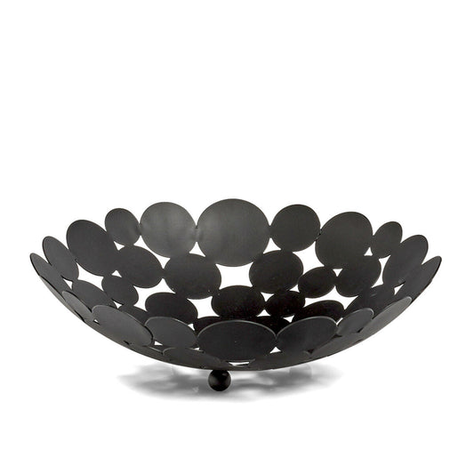 ZELLER 27412 Obstkorb Metall, schwarz, ca. Ø 29 x 8,5 cm