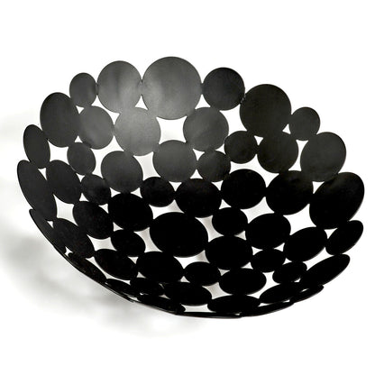ZELLER 27412 Obstkorb Metall, schwarz, ca. Ø 29 x 8,5 cm