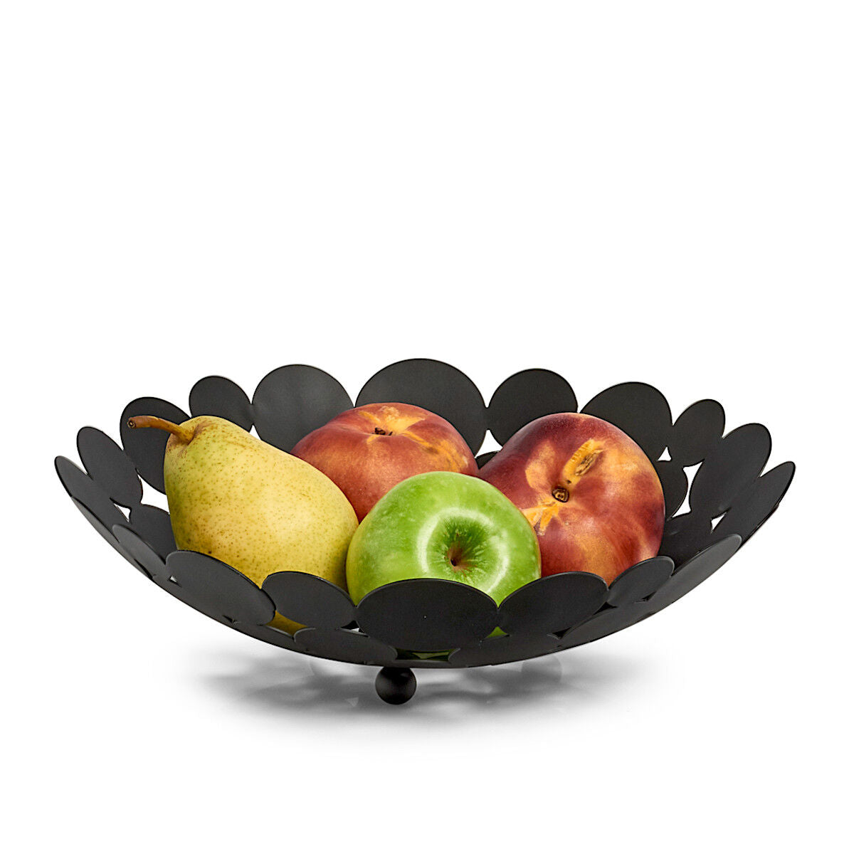 ZELLER 27412 Obstkorb Metall, schwarz, ca. Ø 29 x 8,5 cm
