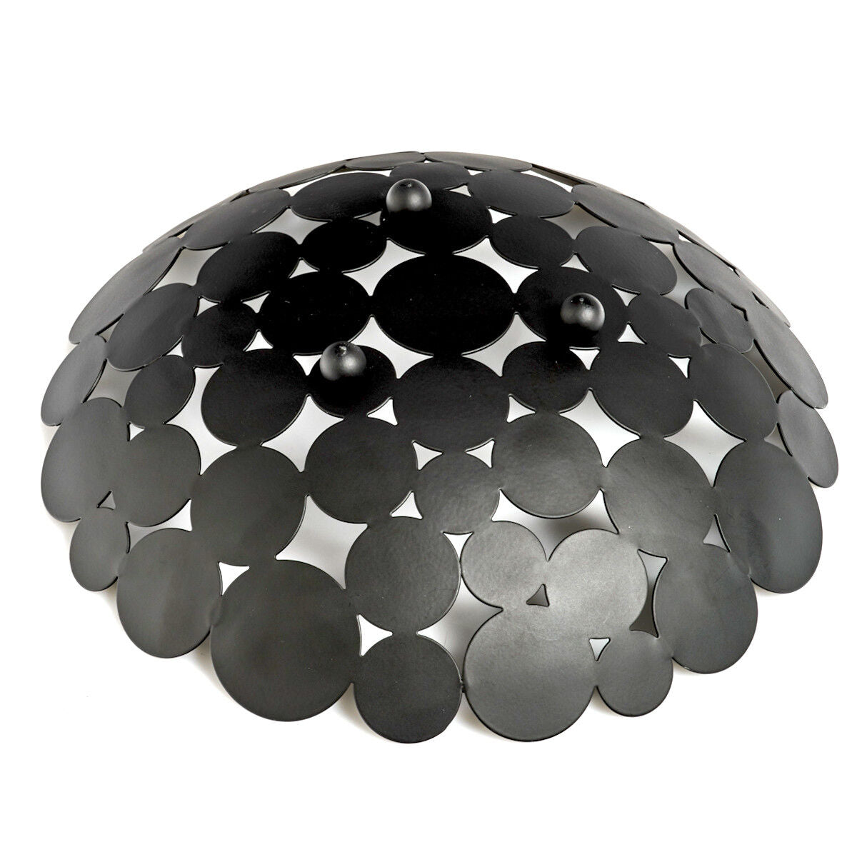 ZELLER 27412 Obstkorb Metall, schwarz, ca. Ø 29 x 8,5 cm