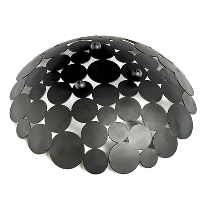 ZELLER 27412 Obstkorb Metall, schwarz, ca. Ø 29 x 8,5 cm