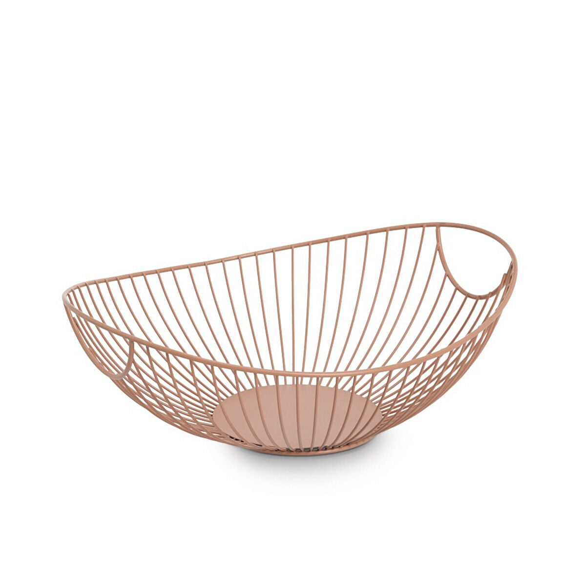 ZELLER 27453 Obstkorb Metall, mocca, ca. 33 x 26 x 11,5 cm