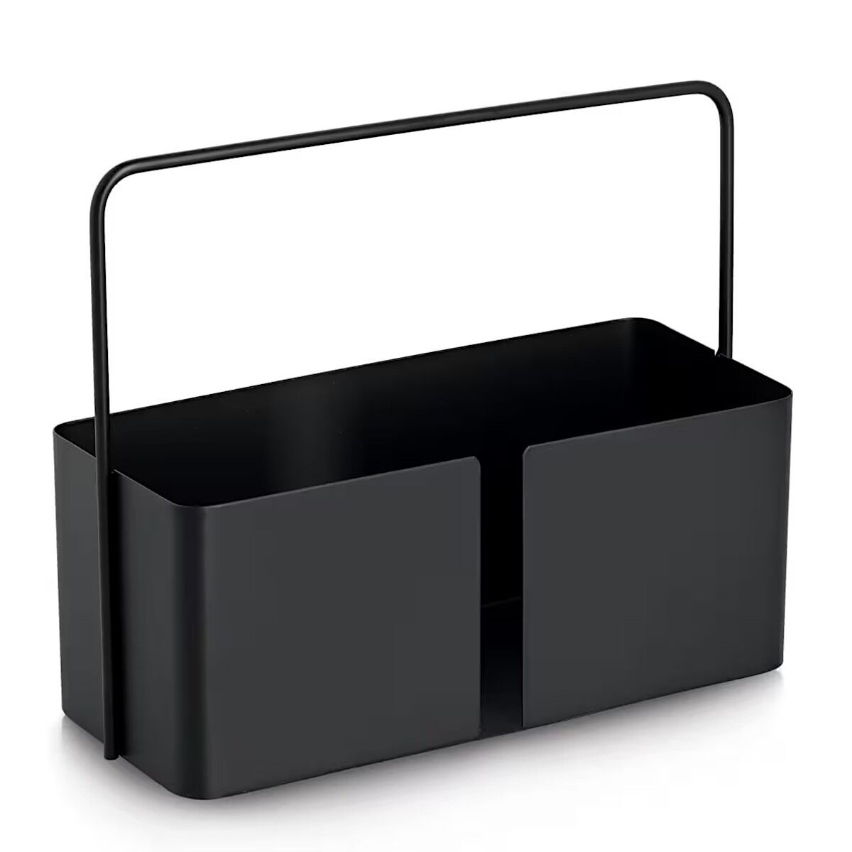 ZELLER 27461 Tragekorb aus Metall, schwarz ca. 30 x 12 x 24,5 cm