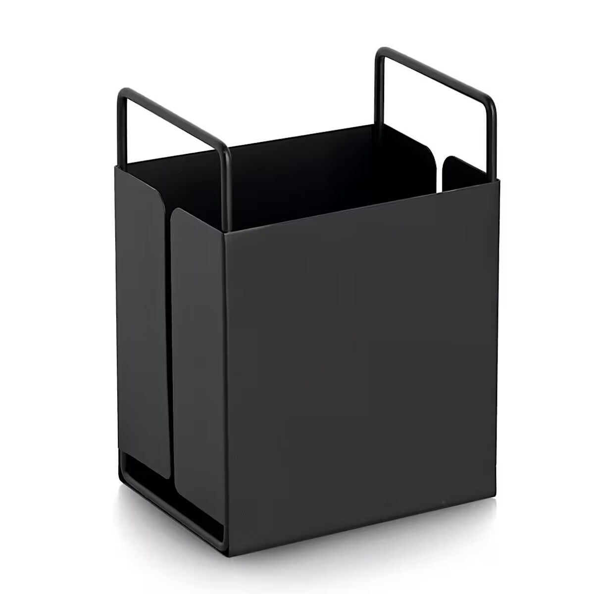 ZELLER 27462 Utensilienhalter aus Metall, schwarz ca. 14 x 10,5 x 19 cm