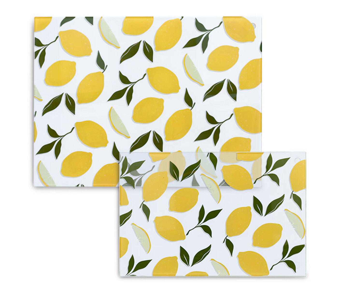 10er SET ZELLER 26336 Glasschneideplatte LEMON aus Sicherheitsglas, ca. 30 x 20 cm